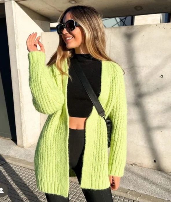 Дамска жилетка Zara тип палто