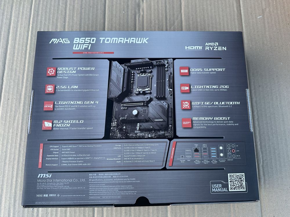 MSI mag B650 TOMAHAWK wifi