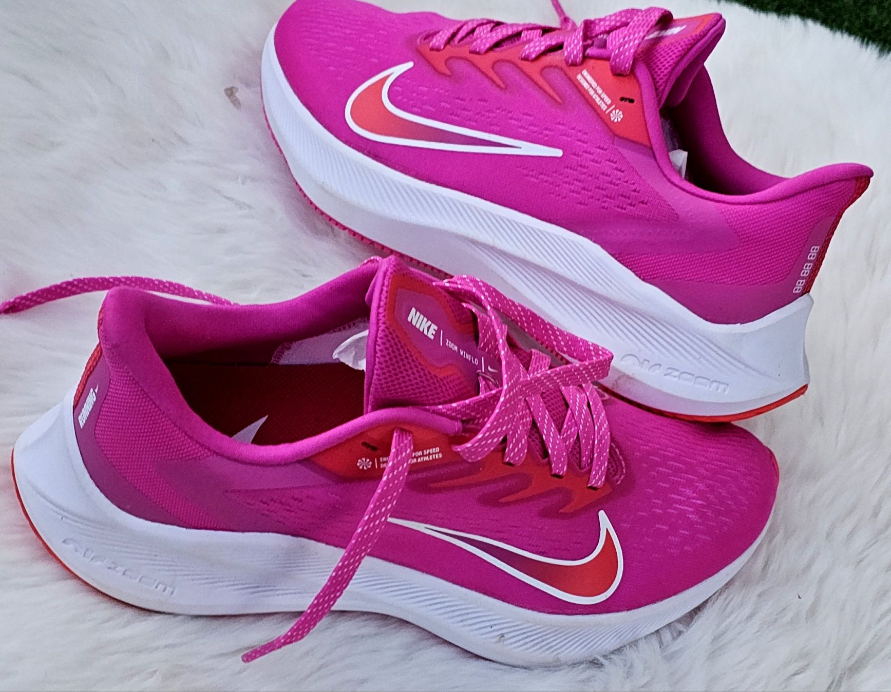 Nike Air Zoom Winflo 7 Pink оригинални дамски сникърси 38