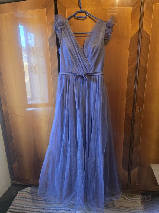 Rochie nasa mov din voal