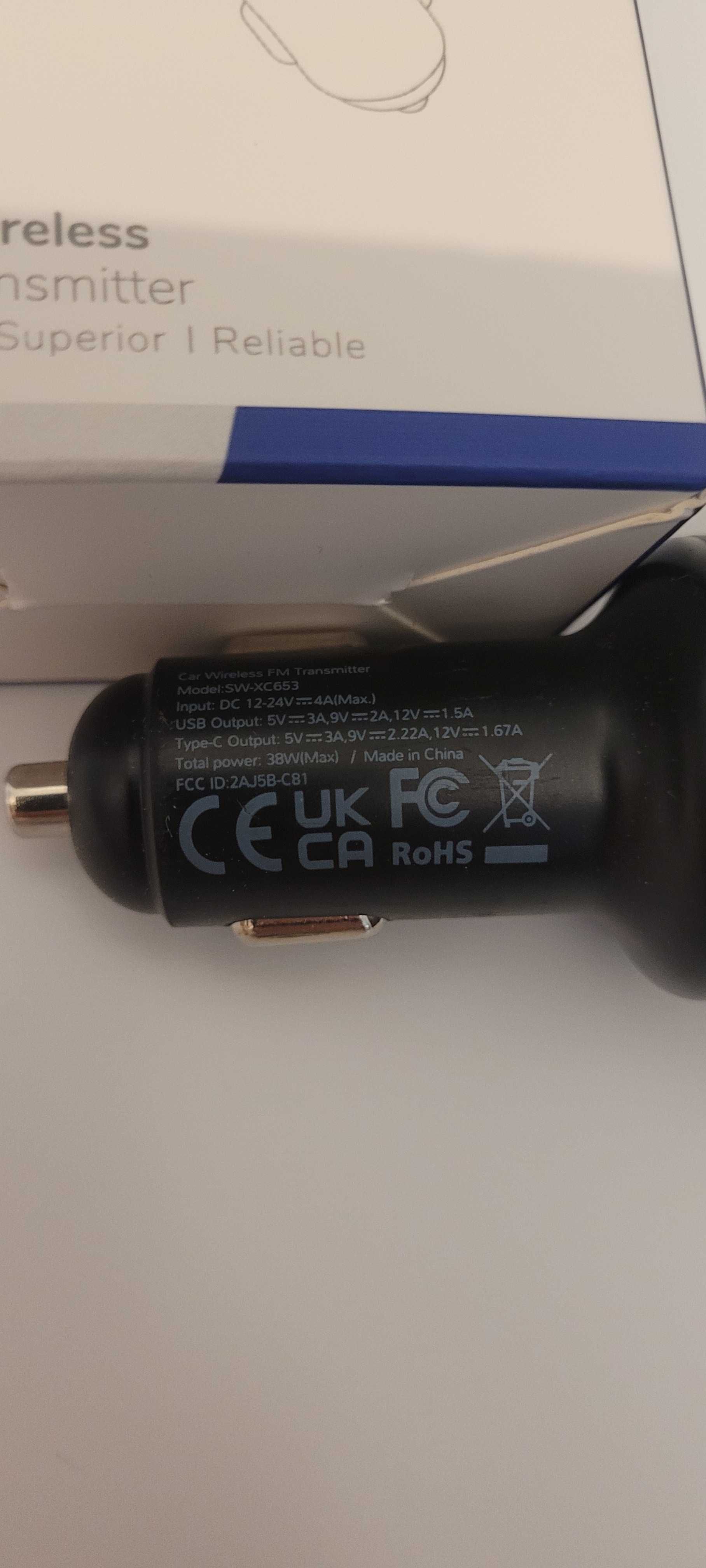 Transmițător FM Bluetooth 5.1 Syncwire