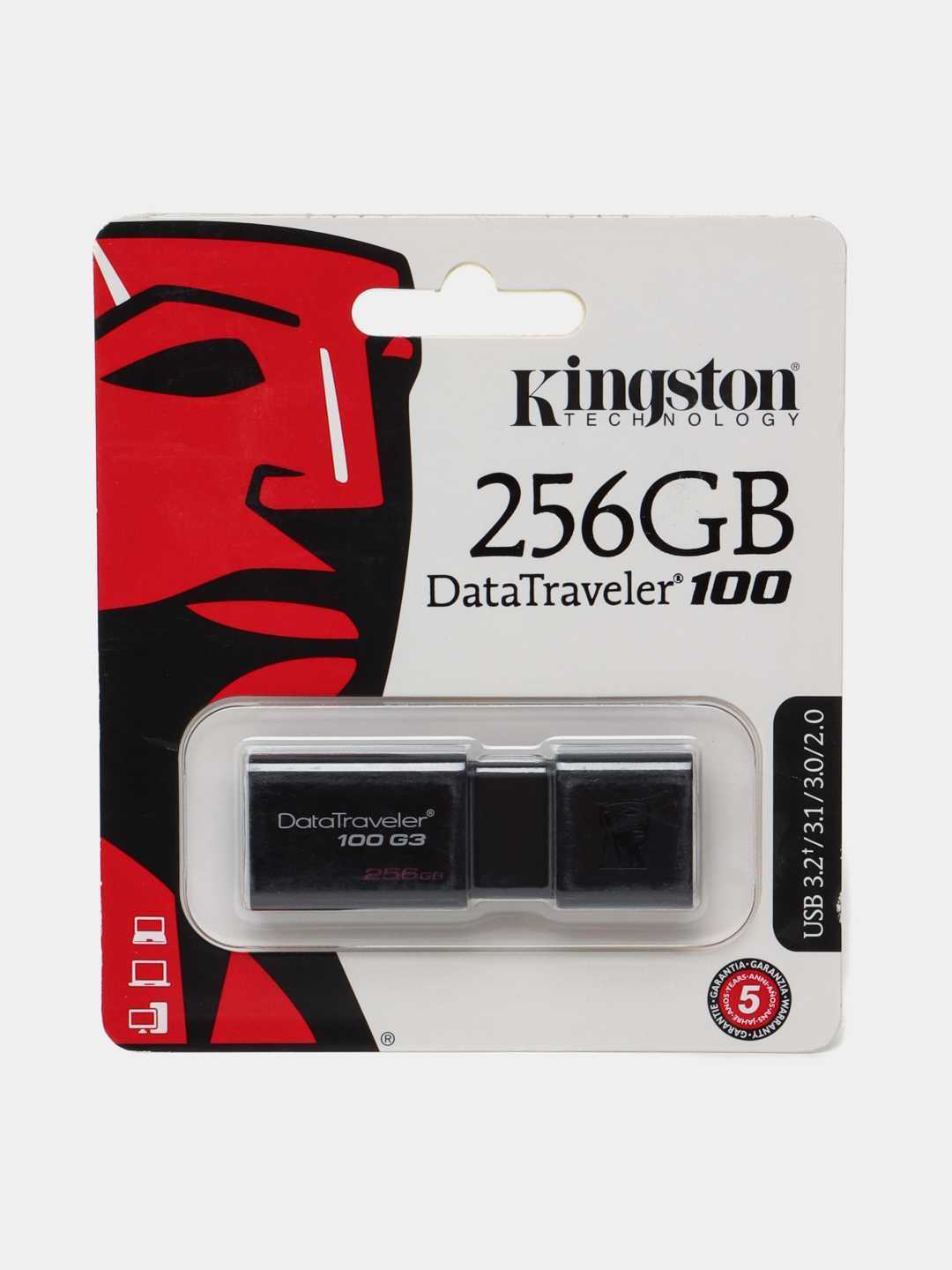 Флешка USB Kingston DataTraveler 100 G3, 256GB