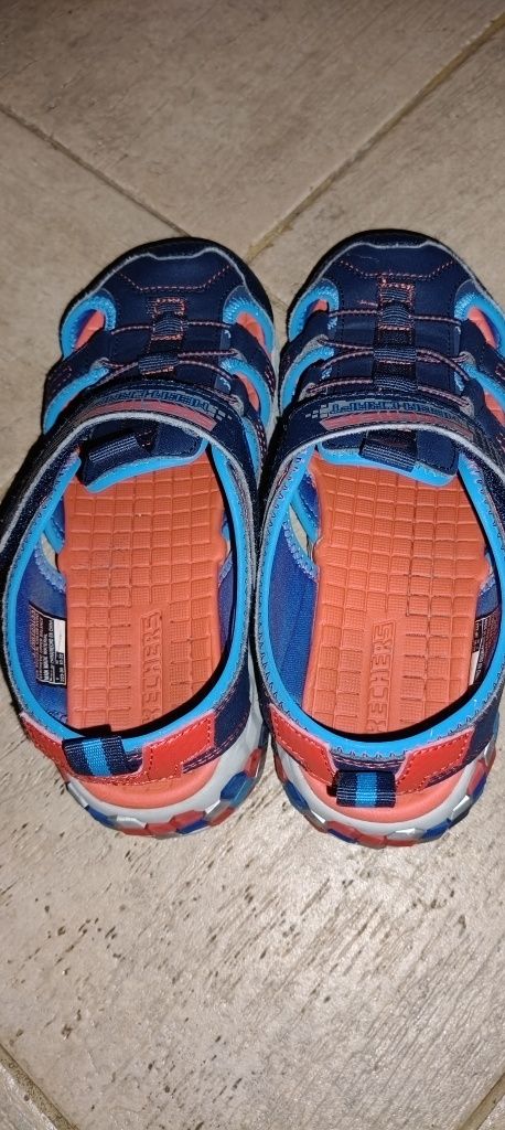 Sandale copii baieti MEGA SPLASH 2.0 402213L NAVY/RED, Skechers, 36 EU