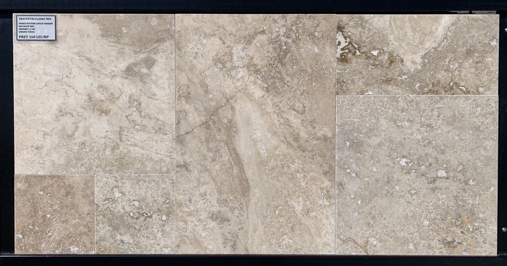 Import direct Travertin French Pattern 1.2 sau 3cm