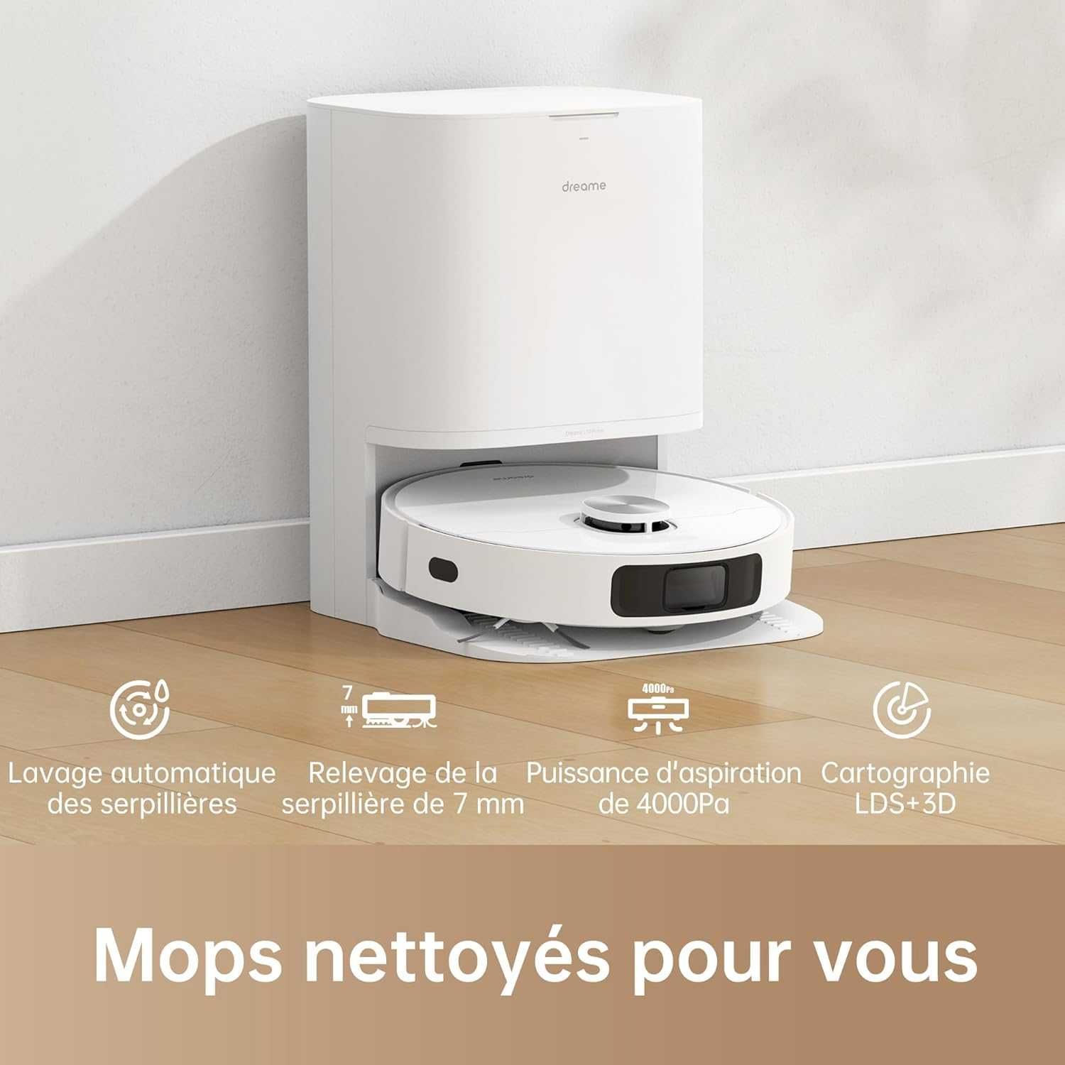 Прахосмукачка робот Dreame L10 Prime с Mop Self-Clean + Drying 4000Pa