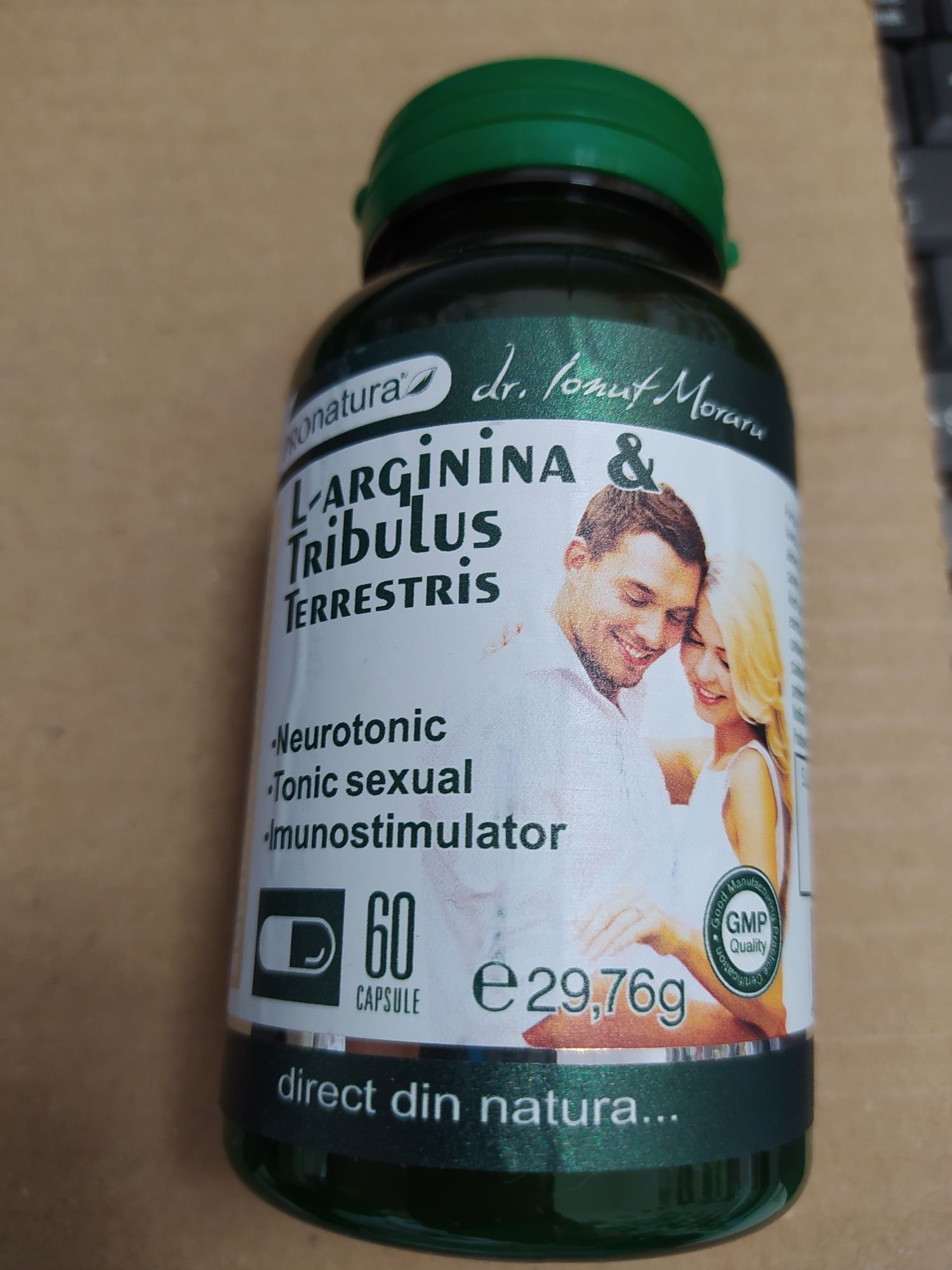 L-arginina Tribulus Terrestris neurotonic tonic sexual imunostimulator