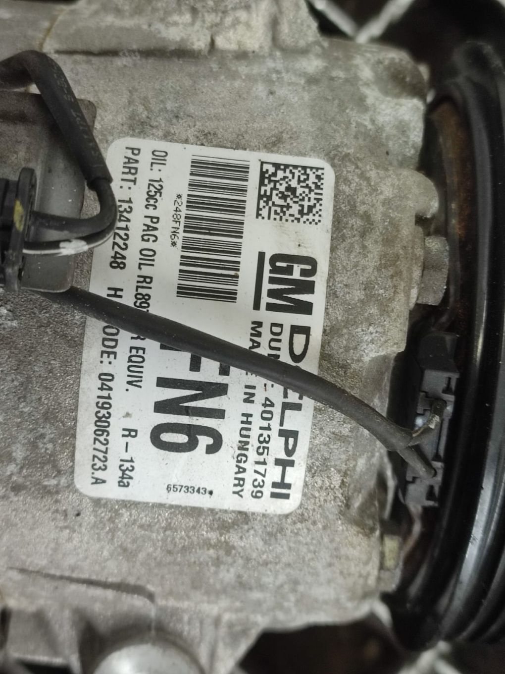 Compresor clima AC 401351739 13412248 1.7 cdti A17DTS Opel Cascada 1