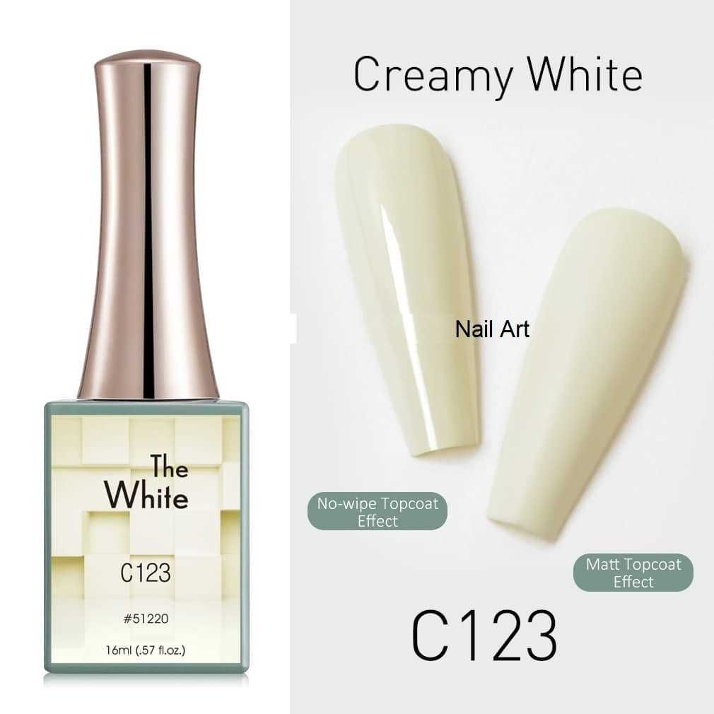 Canni Гел лак бяла серия -  White  – 16 ml