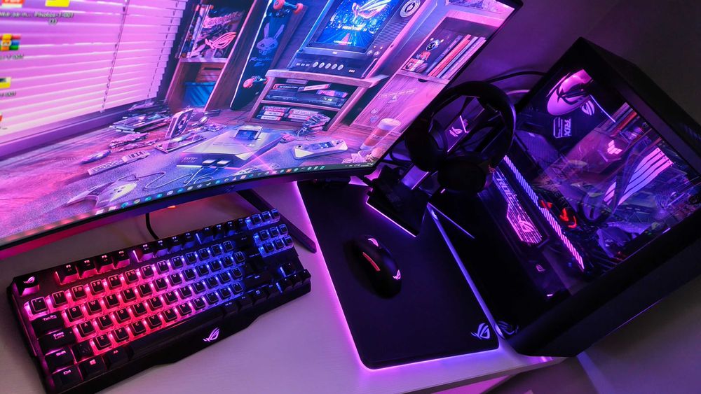 Настолен компютър ASUS ROG i5-11600K/32GB/RTX 3070 +МОНИТОР