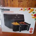 Фритюрник с горещ въздух, Tristar, Двойна кошница, 2700W, 8L, черен