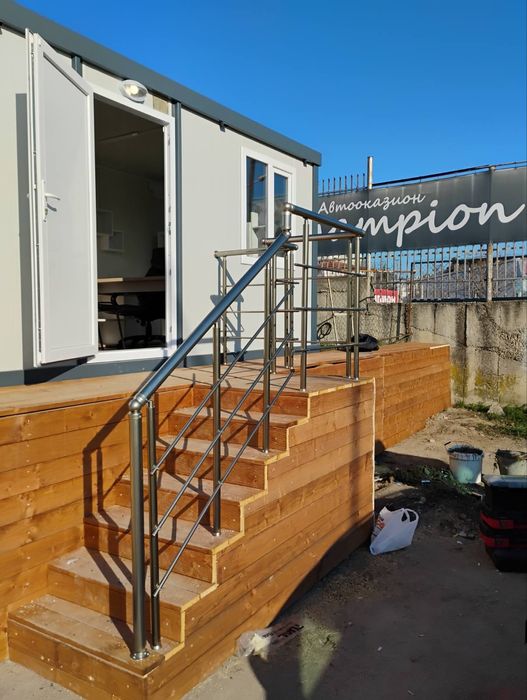 Монтаж на алуминиеви парапети