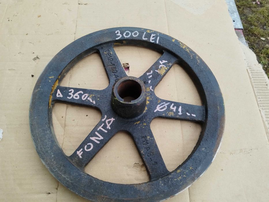 Fulie cu o curea de fonta