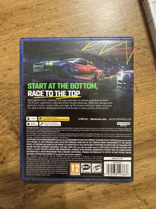 Продам игру Need for Speed Unbound на PS5