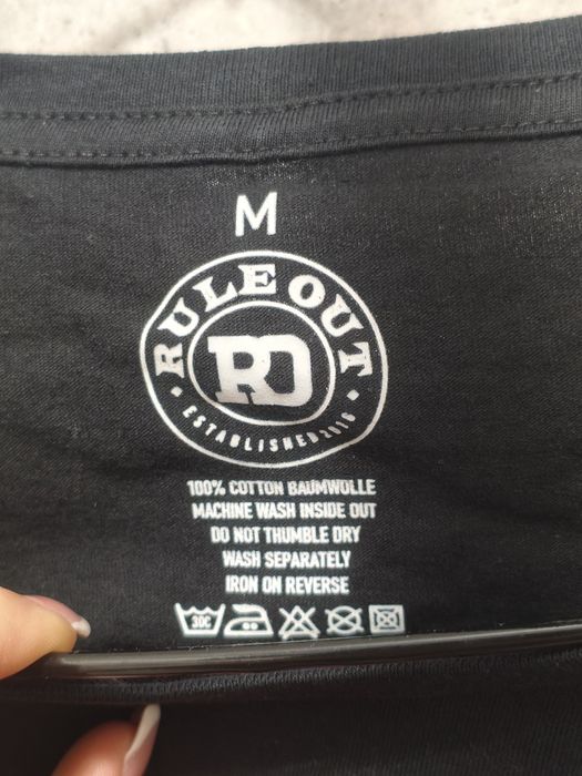 Tricou Rule Out bumbac M negru nou muay thai