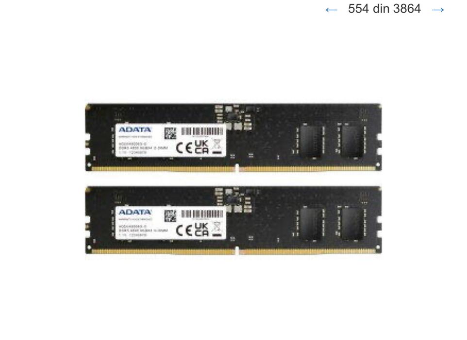 Memorie RAM Adata DDR5 32Gb (2x16) 4800Mhz