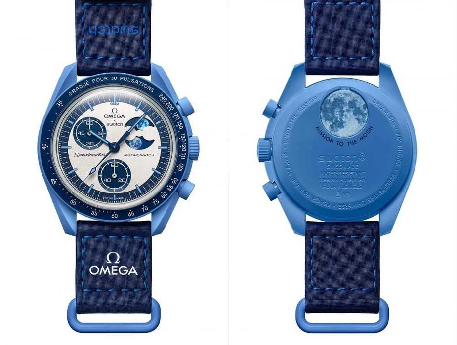 Ceas SWATCH X OMEGA Mission To The Moon THE SUPER BLUE Moonphase-2025