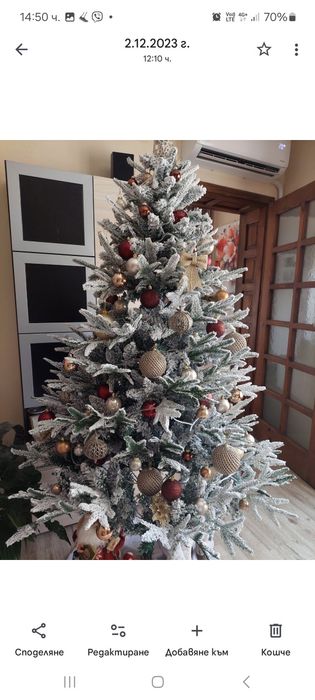 Елха 180см, със сняг