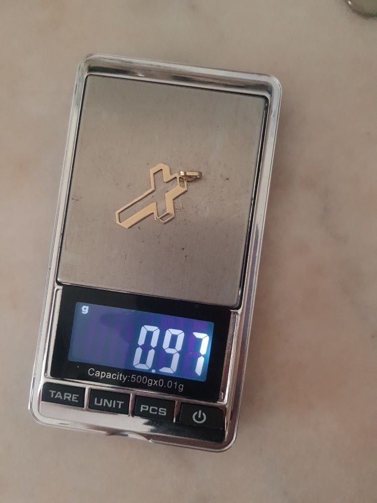 Cruce din Aur 14K, 585, Aprox 1G, Model 3D