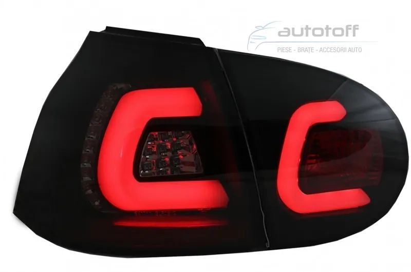 Stopuri Tube LED BAR compatibil cu VW Golf 5 V (2004-2009) Negru Fumuriu