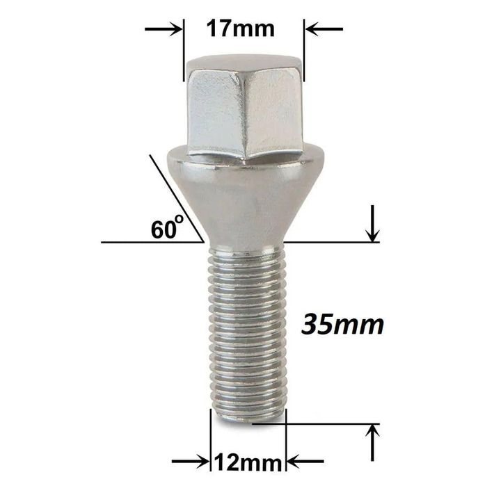 Болт за джанти тип конус 12мм x1.25мм
