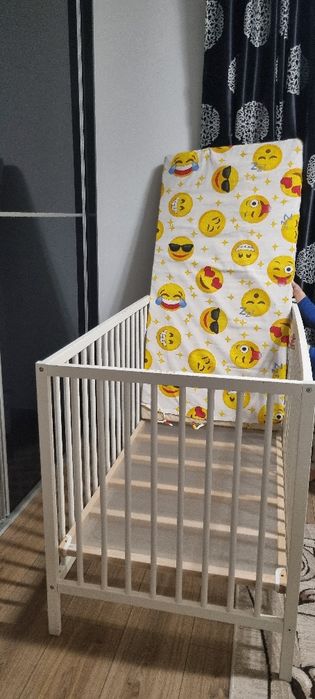 Patuț bebe alb 120/60