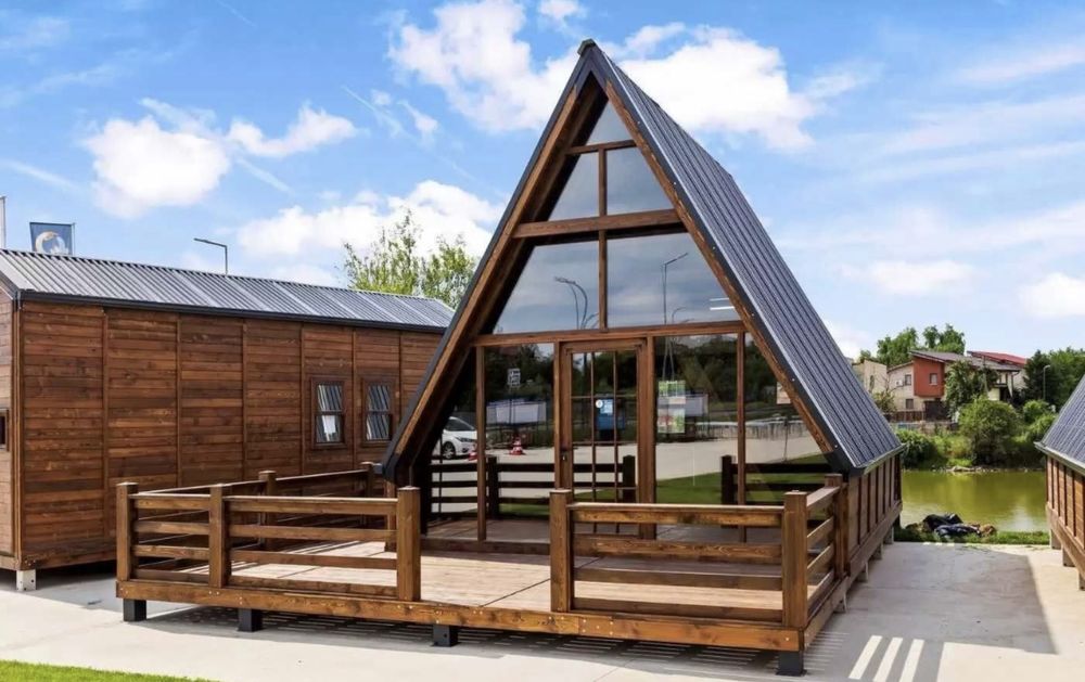 Vand cabane tip A frame la cheie