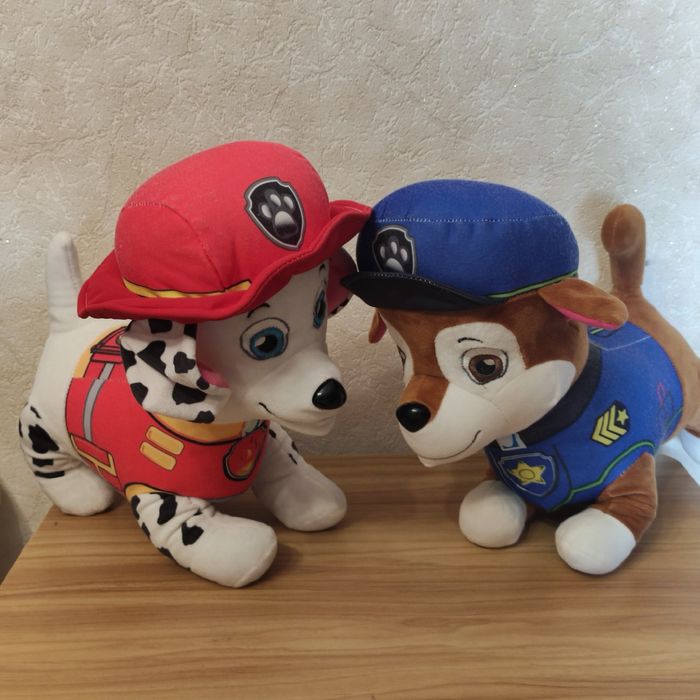 Плюшени кучета ПЕС ПАТРУЛ. Голям размер.МАРШАЛ и ЧЕЙС