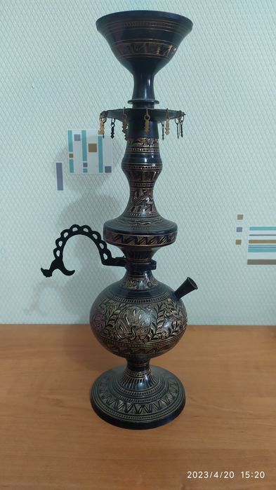 Ваза сувинирная из метала с гравировкой