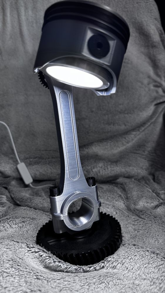 Lampa Birou Piston Biela