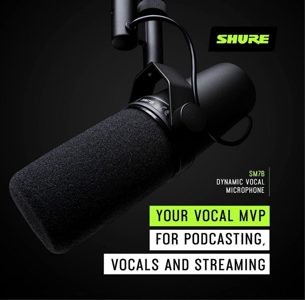 Shure SM7B — Подкаст микрофон профессиональный