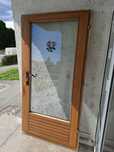 Usa exterior sticlă termopan profil lemn Austria