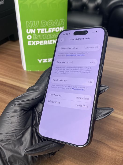 iPhone 15 Pro • 128 GB • Black Titanium