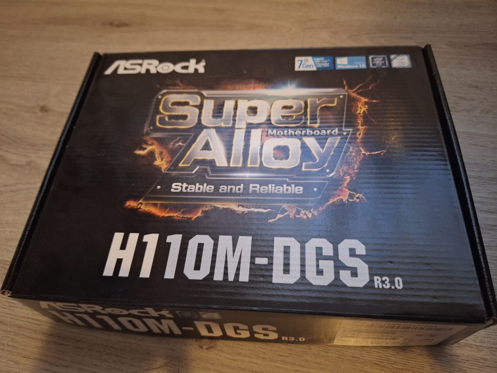 Дънна платка ASRock H110M-DGS + Intel Core i3-7100 3.90GHz + 8GB RAM