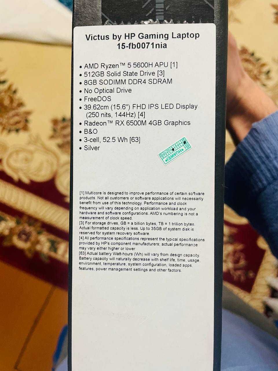 Victus Gaming Laptop 15 fb 0071nia