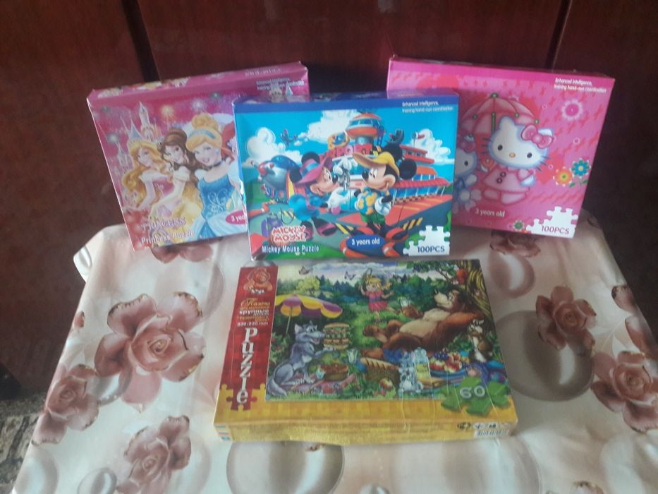 пазлы средние, детские