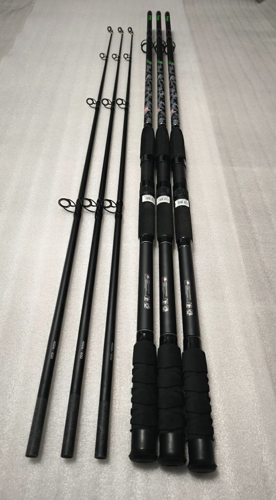 SET 3 Lansete Somn 3.0m Diamant ALB CatFish + 3 Mulinete GB 8000