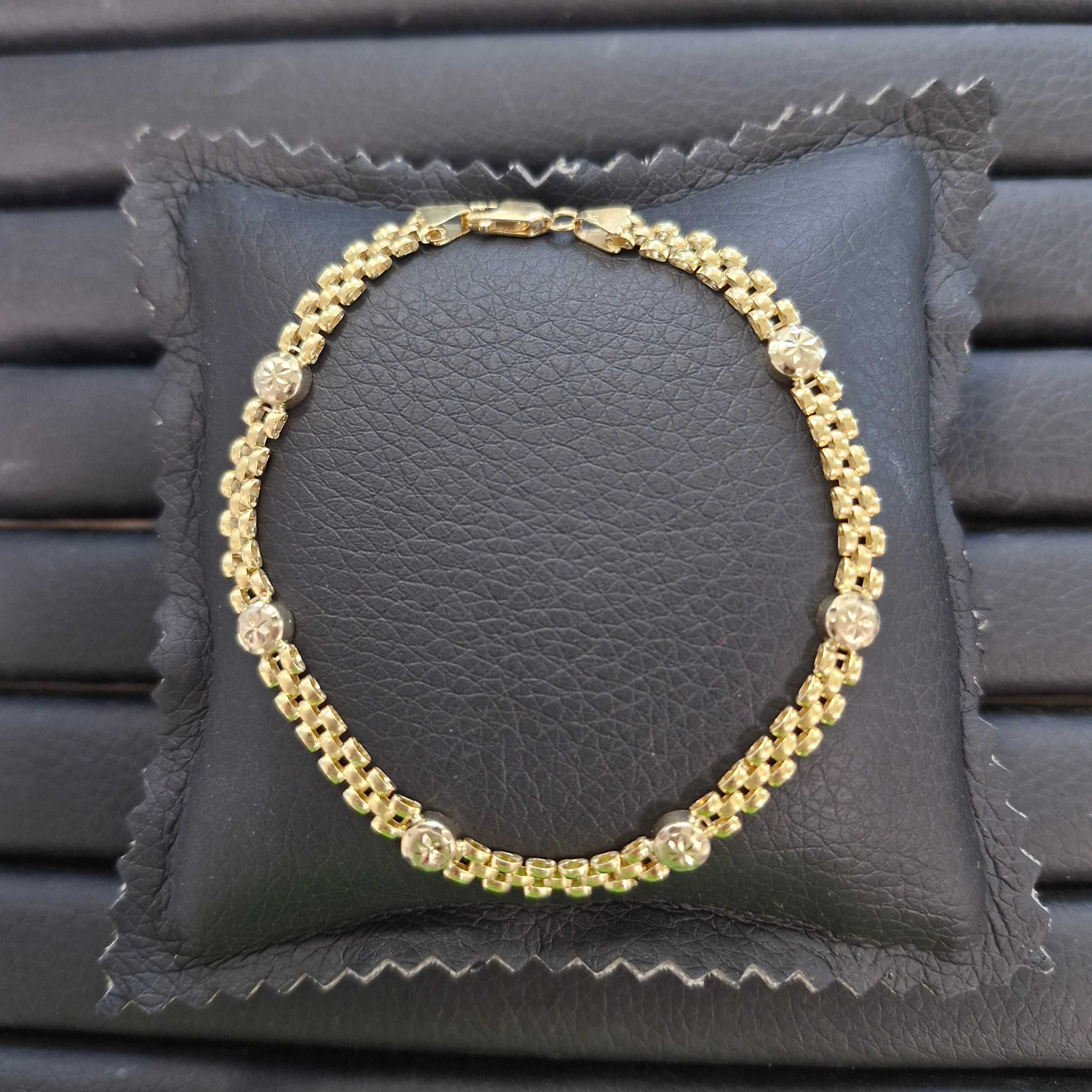 ( B31273.1 / Ag28 Doi Baieti ) Bratara Aur 18K - 7.55 grame / 3095 lei