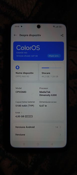 Vând sau schimb OPPO A 60 5g !