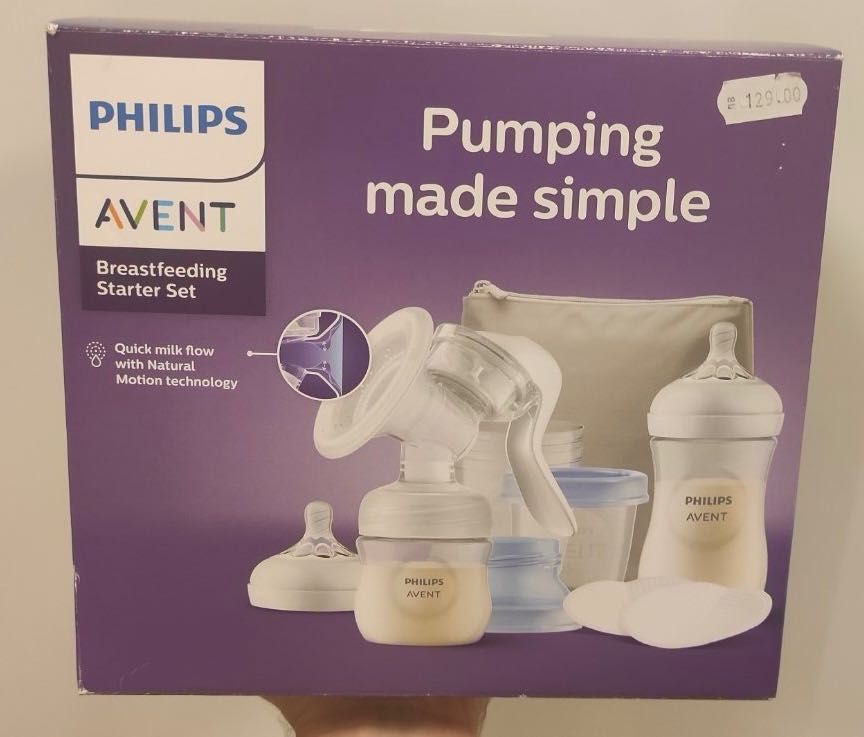 Начален комплект с ръчна помпа за кърма Philips-AVENT SCF430/16,щ