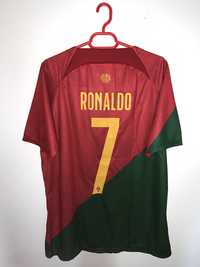 Tricou Ronaldo Portugalia (roșu și alb)