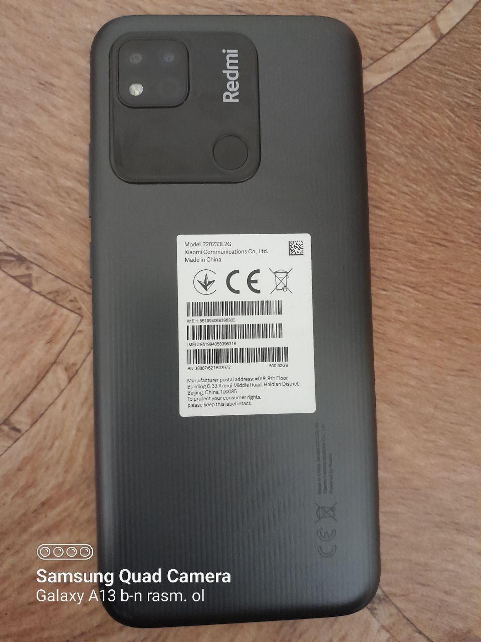 Redmi10A pasport kopiya beriladi