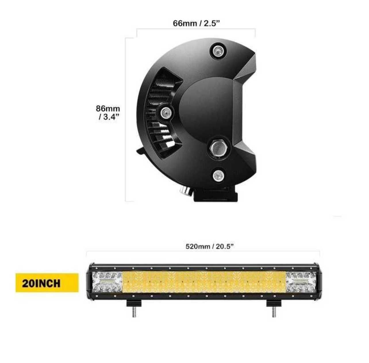 16D 600W Диоден LED BAR 52 CM нов модел