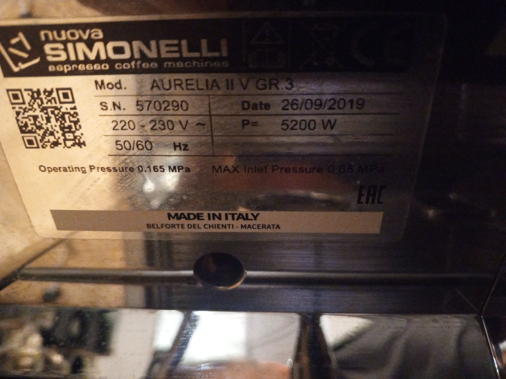 Продам кофемашину Simonelli Aurelia 3gr.