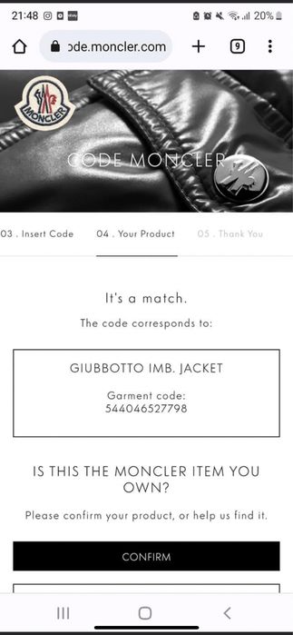Geaca copii Moncler ORIGINALA