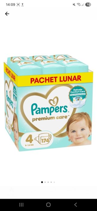 Vând Pampers premium sau pants 360° mărimea 2,3,4,5 și 6