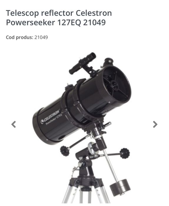 Telescop reflector Celestron Powerseeker 127EQ, NOU Sigilat
