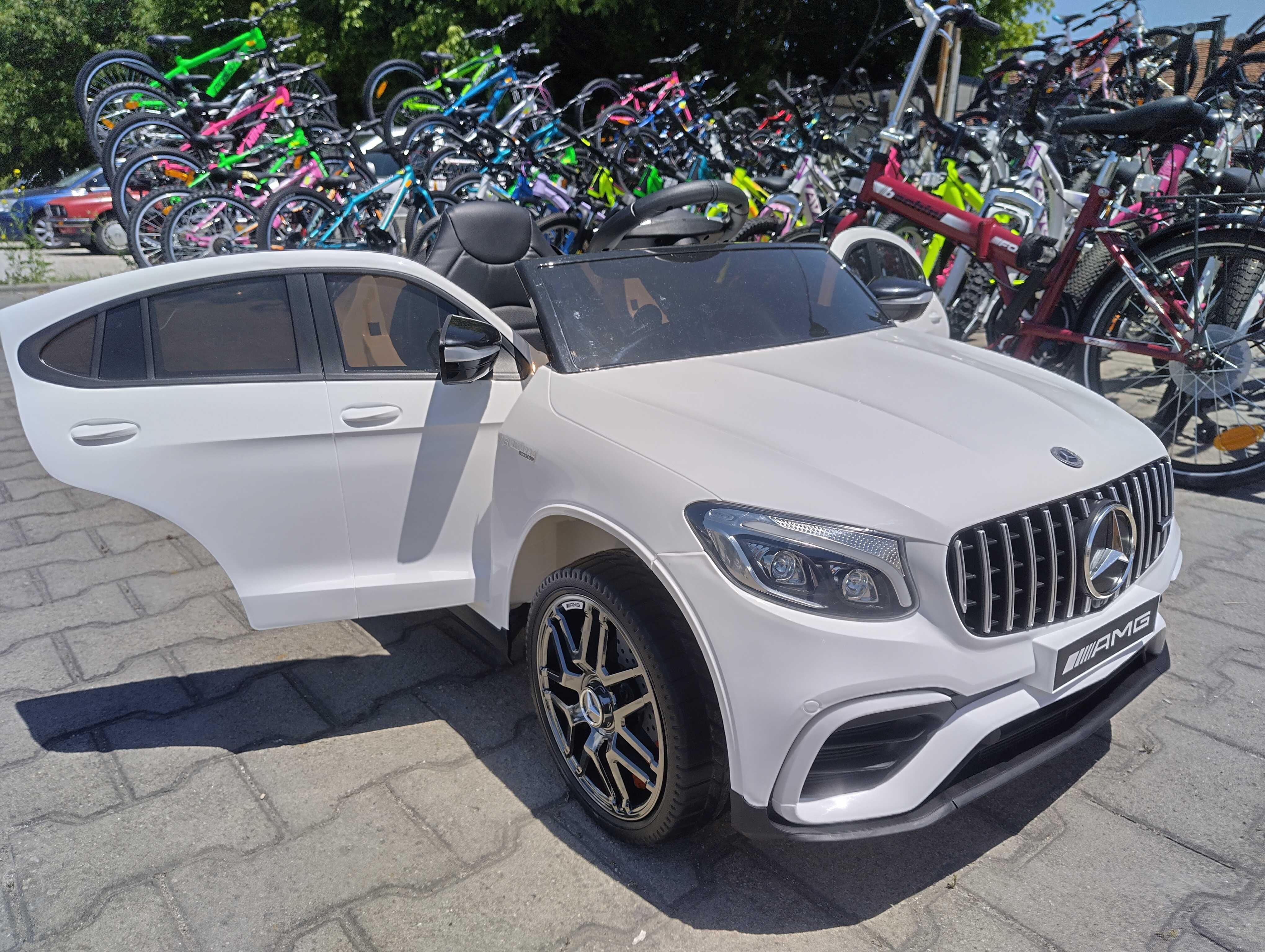 MERCEDES Акумулаторен джип GLC63 бял QLS 5688