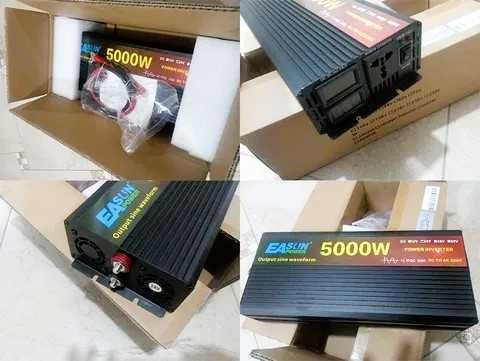 преобразователь напряжения 24/220 вольт, преобразователь 5000w Dc/Ac