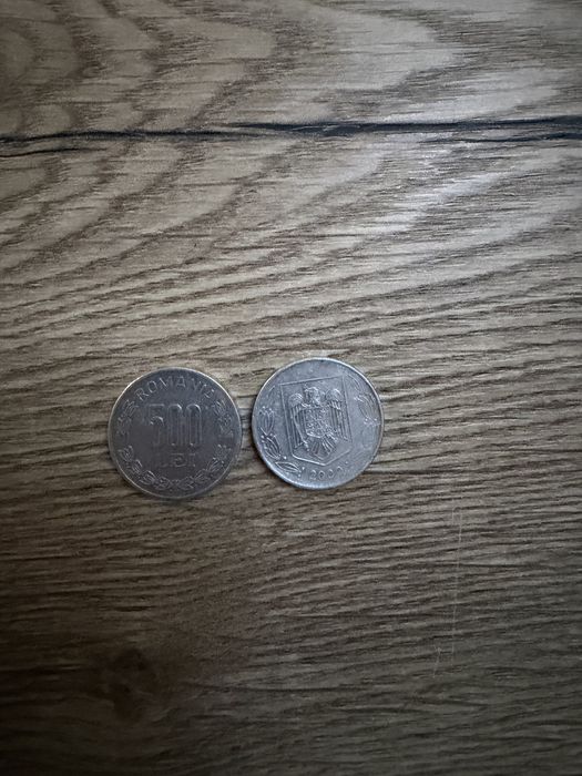 2 monede 500lei din 1999 si 2003