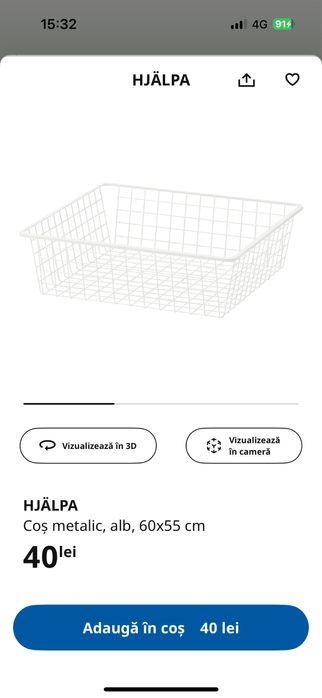 Vand 3 cosuri metalice